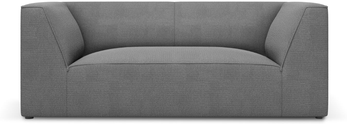 Micadoni Home Canapé 2 places en tissu structurel gris