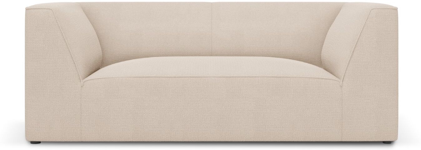 Micadoni Home Canapé 2 places en tissu structurel beige