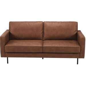 Maisons du Monde Canape 2/3 places en textile enduit marron