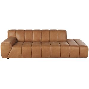 Maisons du Monde Canape 3/4 places en cuir caramel