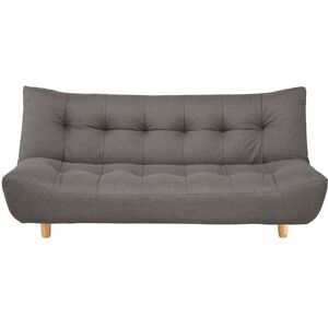 Maisons du Monde Canape clic-clac capitonne 3 places gris