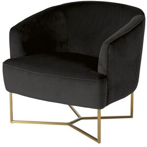 Maisons du Monde Fauteuil en velours noir