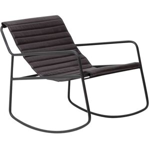 Made in Meubles SYDNEY - Rocking chair industriel noir