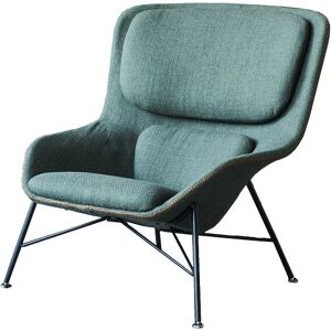 Mathi Design Fauteuil design en tissu vert