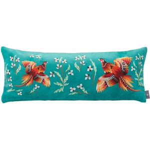 ART Coussin faisan velours Vert fonce 25 x 60