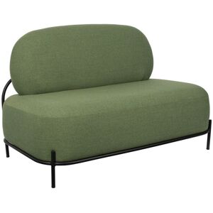 White label Canape 2 places en tissu vert