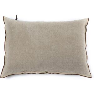 Lo de Manuela ORIENT EXPRESS Coussin en lin pur lave Begur Beige Orange 40x60