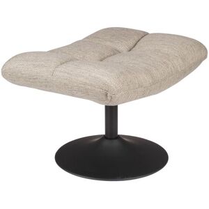 Dutchbone Repose pied en tissu gris clair