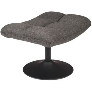 Dutchbone Repose pied en tissu gris fonce