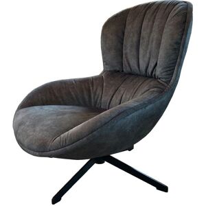 Mathi Design Fauteuil confortable en tissu gris