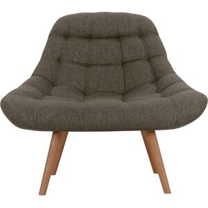 Rendez-Vous Deco Fauteuil en tissu gris fonce