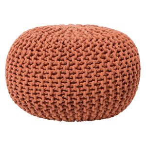 Beliani Pouf en coton rouille 40 x 25 cm