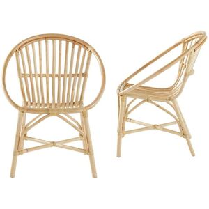 Bois Dessus Bois Dessous 2 fauteuils en rotin