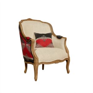 Robin des Bois Fauteuil bergere lin et laine