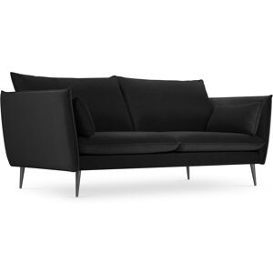 Micadoni Home Canape 4 places en velours noir