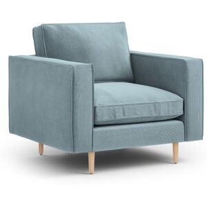 CXL by Christian Lacroix Fauteuil 1 place en tissu structure bleu clair