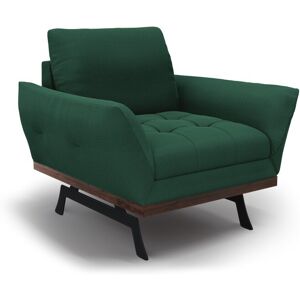 CXL by Christian Lacroix Fauteuil 1 place en tissu structure vert