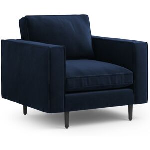 CXL by Christian Lacroix Fauteuil 1 place en velours bleu fonce