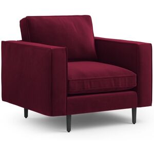 CXL by Christian Lacroix Fauteuil 1 place en velours rouge fonce