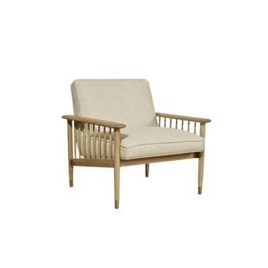 Robin des Bois Fauteuil en chene et lin beige