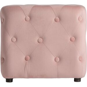 Lastdeco Repose- Pied en Polyester Rose Pale 45x44x39 cm