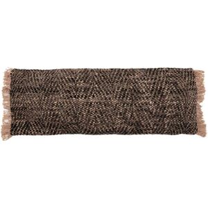 Bazar Bizar Coussin en coton noir cuivre 35x100