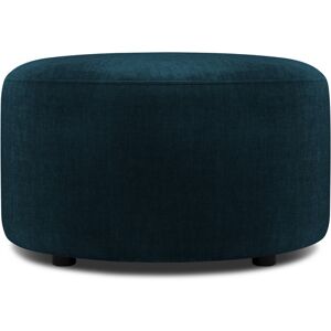 Micadoni Home Pouf en velours petrole profond