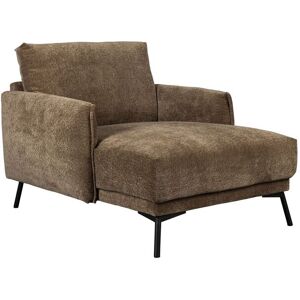 Dutchbone Fauteuil lounge en tissu cafe