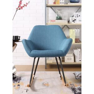 Vivabita Fauteuil rocking chair scandinave en tissu