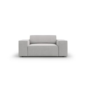 Micadoni Home Fauteuil en tissu structure gris clair