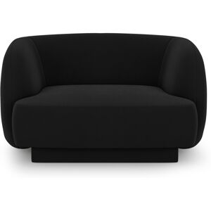 Micadoni Home Fauteuils en tissu velours noir