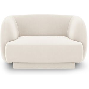 Micadoni Home Fauteuils en tissu velours beige clair