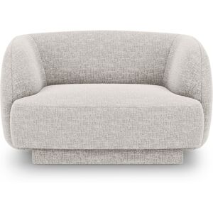 Micadoni Home Fauteuils en tissu chenille gris clair