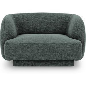 Micadoni Home Fauteuils en tissu chenille petrole