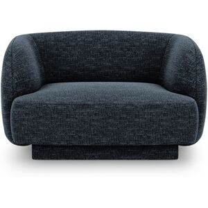 Micadoni Home Fauteuils en tissu chenille bleu roi