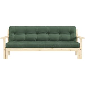 Karup Design Canape convertible en pin massif avec futon kaki 2 places