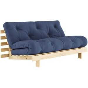 Karup Design Canape convertible en pin massif avec futon bleu 160x200