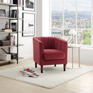 Vivabita Fauteuil cabriolet moderne en velours