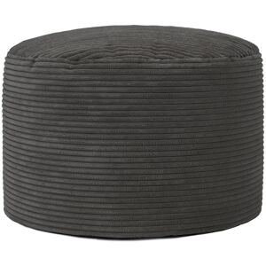 Icon Pouf velours côtele gris anthracite