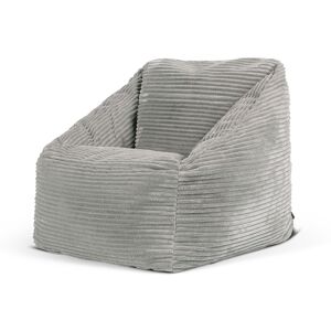 Icon Pouf enfant velours côtele gris clair