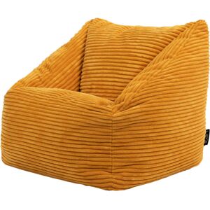 Icon Pouf enfant velours côtele jaune ocre