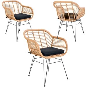 House Nordic 6 Fauteuils en polyrotin TRIESTE