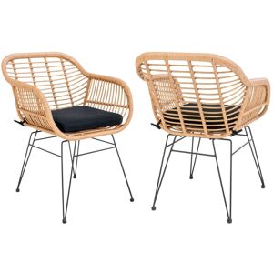 House Nordic 4 Fauteuils en polyrotin TRIESTE