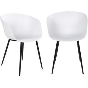 House Nordic 4 Fauteuils en polypropylene blanc RODA