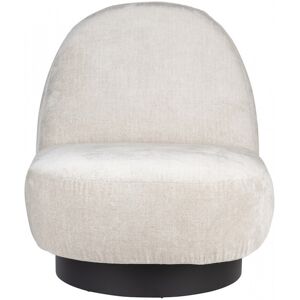 Zuiver Fauteuil pivotant en tissu beige