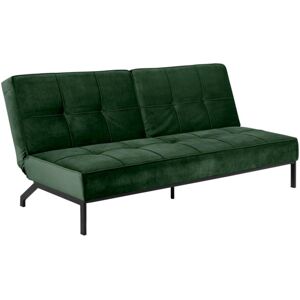 Meubles & Design Canape convertible en velours matelasse vert