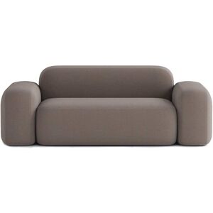 ATIO Canape Droit Contemporain 2 Places en Tissu Marron