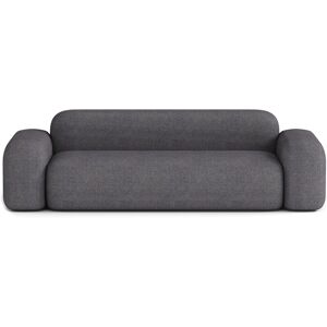 ATIO Canape Droit Contemporain 3 Places en Tissu Gris Fonce