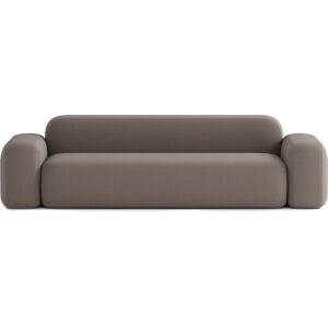 ATIO Canape Droit Contemporain 4 Places en Tissu Marron