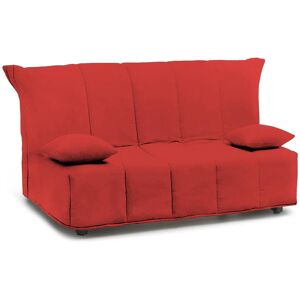 Talamo Italia Canape-Lit 2 places en tissu rouge